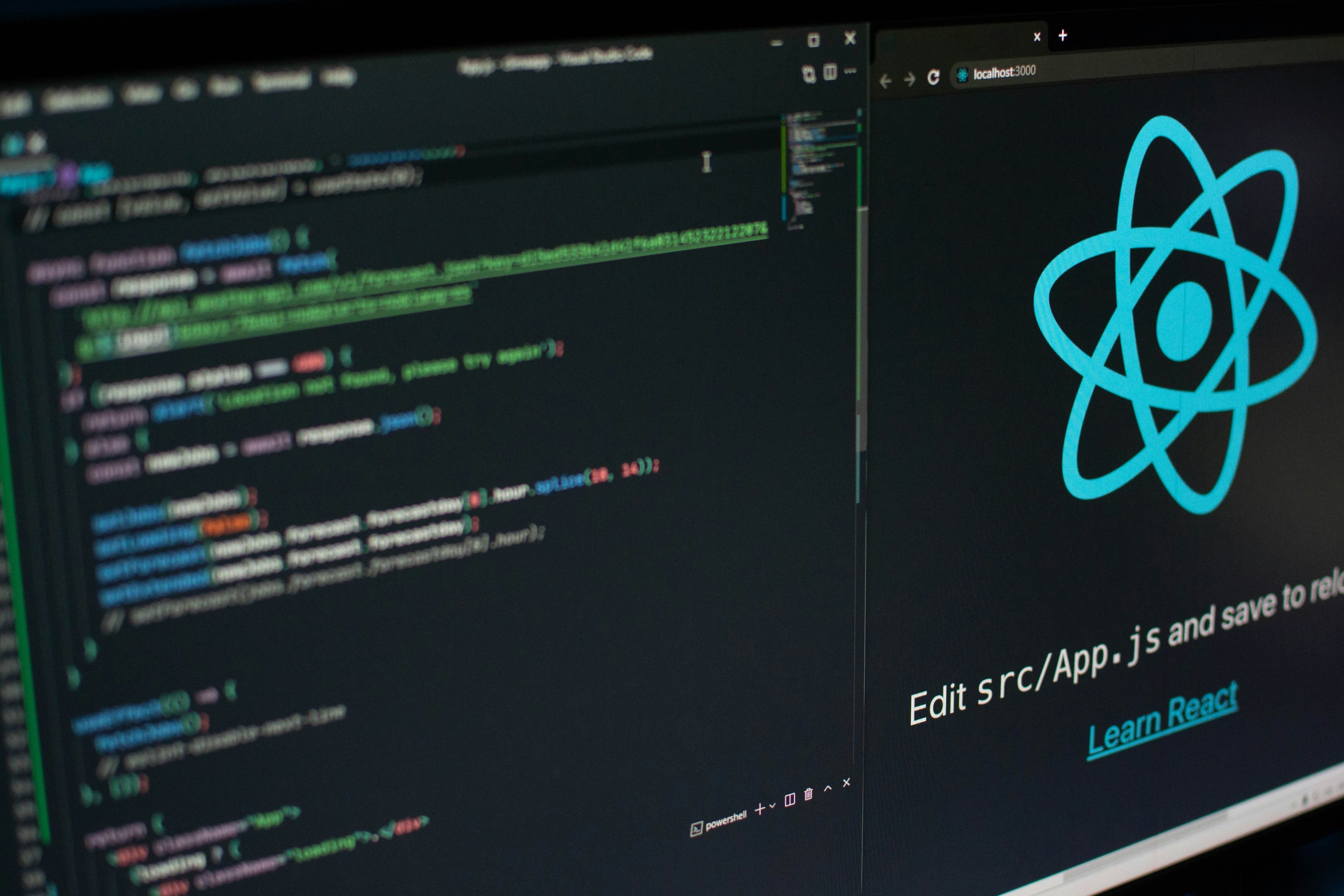 Poste de travail avec code source